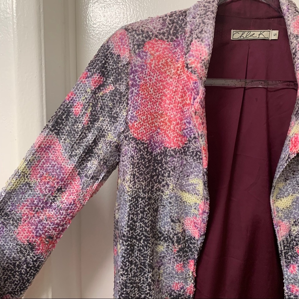 Chloe K Sequin Blazer/Jacket - image 2